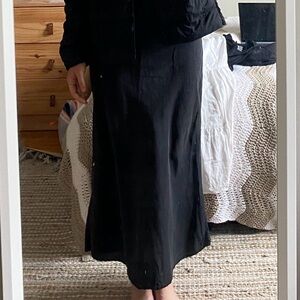 Silk Charcoal Women’s Skirt